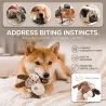 Your Happy Dog Dog Plush Toy with Rope and Squeaker - Interactive Fun