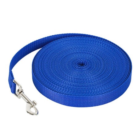 Durable and Long-Lasting Long Lead in Blue - High-Quality Alloy and Polyester Leash