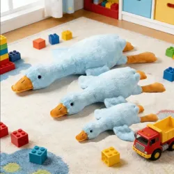 Blue Supersoft Duck Plush for Dogs - Ultimate Softness & Comfort