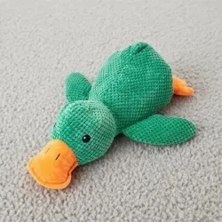 Green Small Duck for Dogs - Fun and Interactive Toy