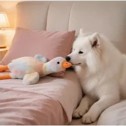 50cm Rainbow Goose Super Soft - Plush Toy for Your Pet