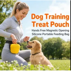 Silicone Dog Treat Pouch With Clip - Convenient Snack Storage