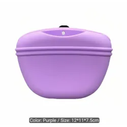 Silicone Dog Treat Pouch With Clip - Convenient Snack Storage