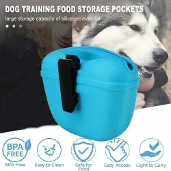 Silicone Dog Treat Pouch With Clip - Convenient Snack Storage