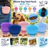 Silocone dog treat pouch