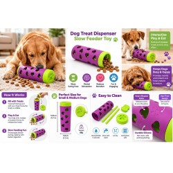 Dog Slow Feeder & Interactive Treat Dispenser Toy