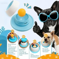 Dog Lick Feeder with Rolling Ball - Slow Feeder
