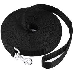 Durable and Long-Lasting Black Pet Leash | Customizable Lengths
